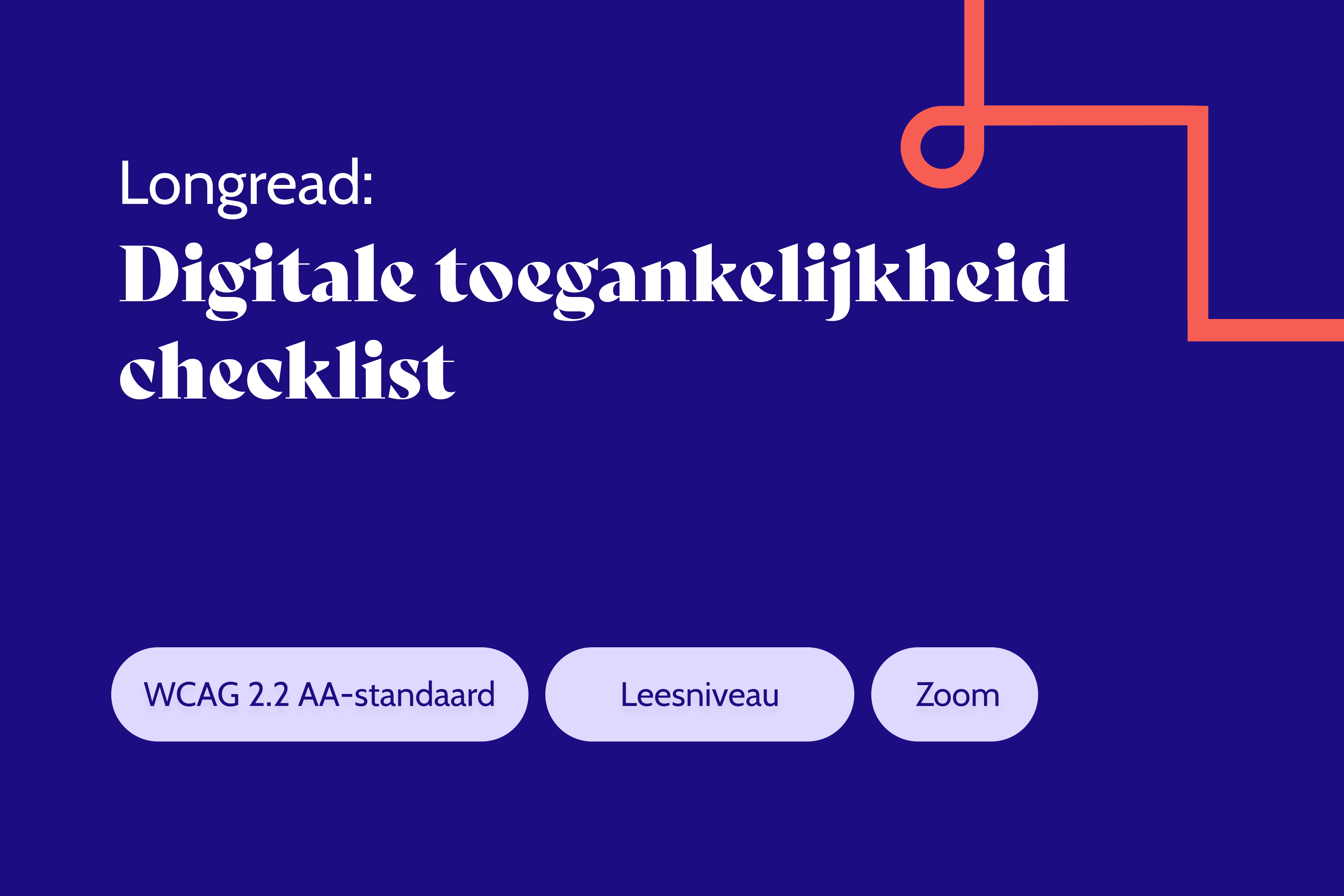 Digitale toegankelijkheid checklist